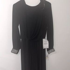 Black with stones on the sleeve